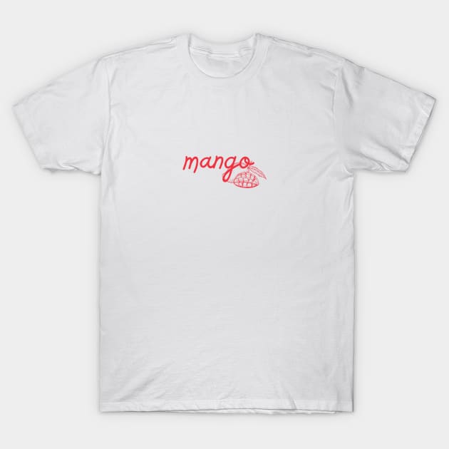 mango - Thai red - Flag color - with sketch T-Shirt by habibitravels